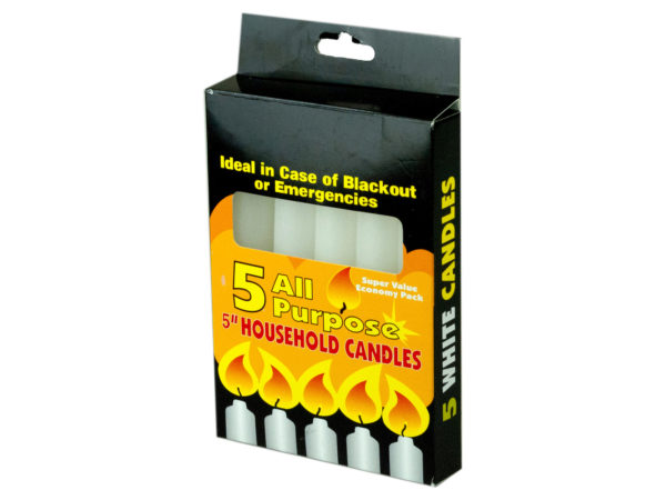 ''5 Pack 5'''' All-Purpose Candles''