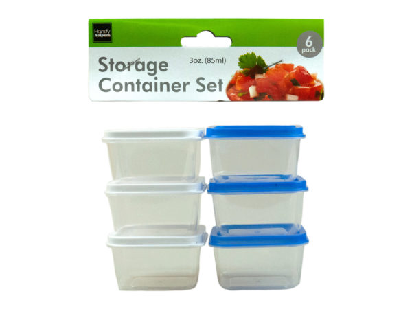 6 Pack 3 ounce Storage Box Set