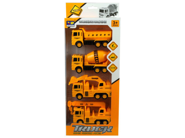 4 Pack Construction Trucks