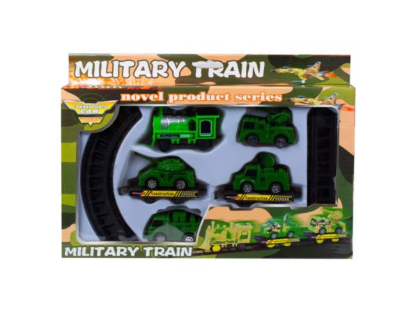 Battery Operated Military Train with Rails