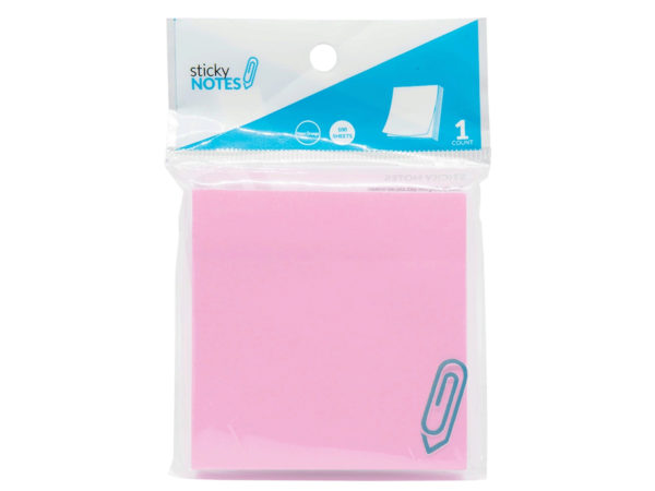 ''3'''' X 3'''' Pink Sticky Notes''