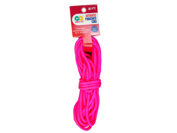 18 ft Hot Pink Parachute Cord