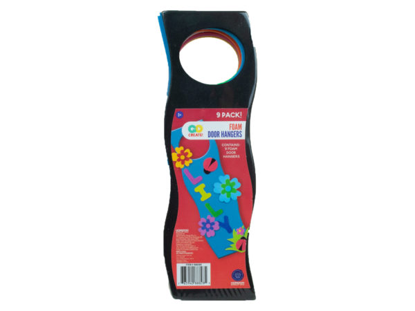 9 Pack Colorful CRAFT Foam Door Hangers