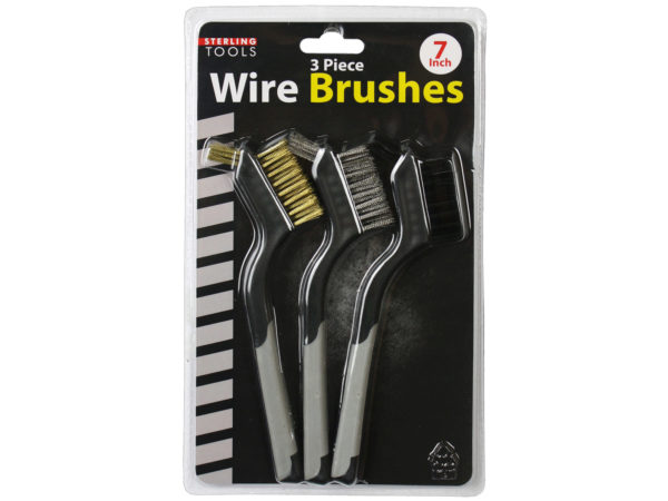 3 Pack Mini Wire Brush Set