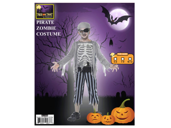 boys pirate zombie shirt + pant COSTUME