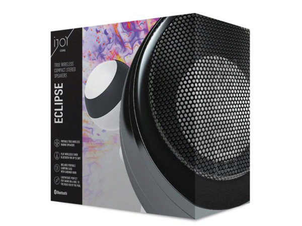 ijoy eclipse black pairing bluetooth SPEAKERS with carrying