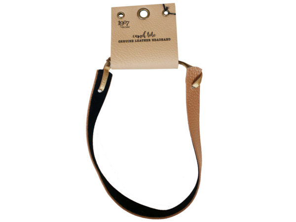 Camel Leather HEADBAND