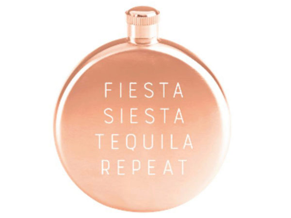 Fiesta Siesta 3 oz Rose GOLD Flask