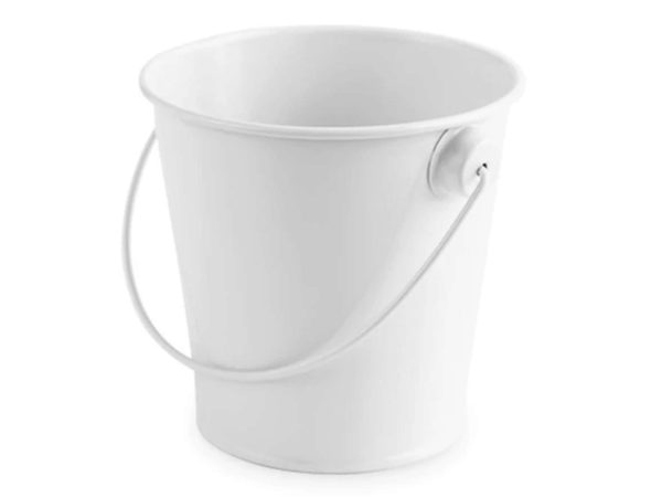 Cakewalk White Metal Pail