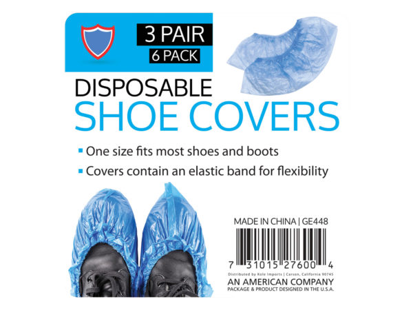 6 Pack SHOE Covers (3 pairs)