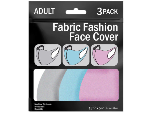 3 Piece Washable ADULT Face Mask