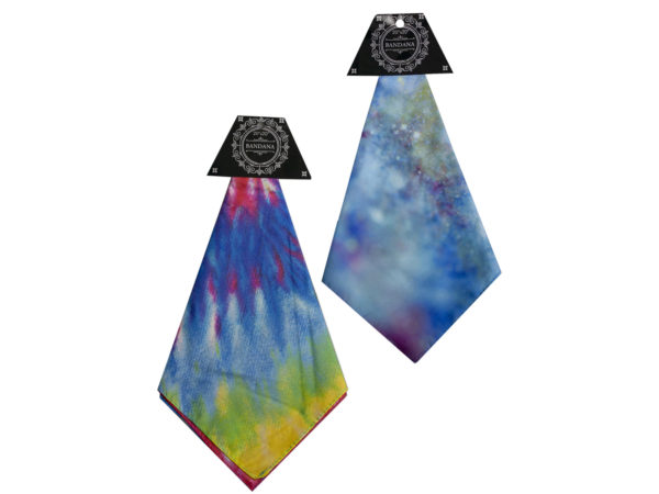 Tie-dye Design Bandana 2 Asst