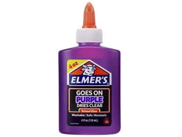 4oz Elmer's Disappearing Purple Liquid Glue Bottle