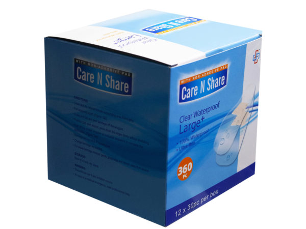 30 Count Clear Waterproof Bandages