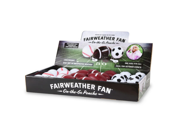 Fairweather FAN On the Go Poncho in Countertop Display