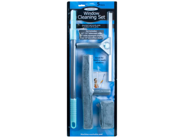 5 Piece Telescopic Window Cleaning Set