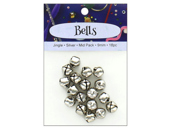 18pc Silver Jingle Bell VALUE Pack