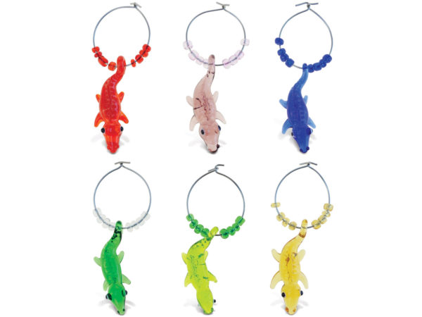 Alligator Glass Wine CHARMs