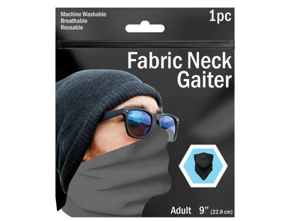 ''9'''' Assorted Solid Color Neck Gaiter''