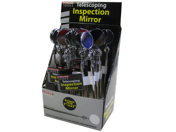 telescoping mini inspection MIRROR w/pen clip in countertop