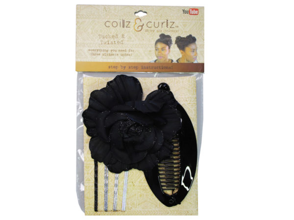 coilz and curls tucked and twisted accessory set