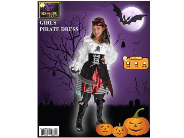 pirate girl headband + DRESS + belt costume