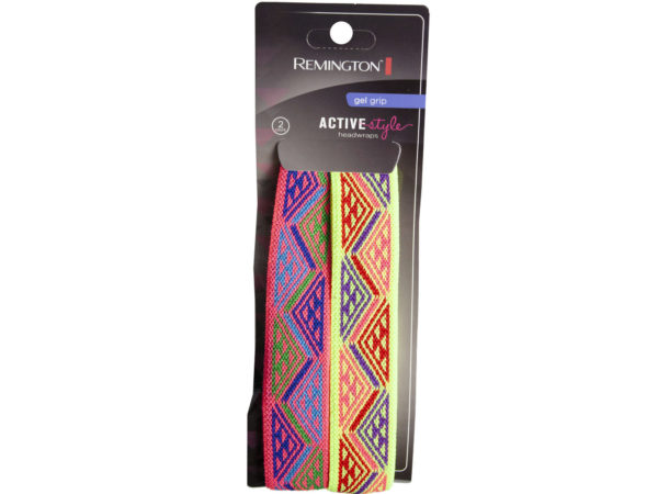 remington 2 pack gel aztec stretch headwraps in ASSORTED col