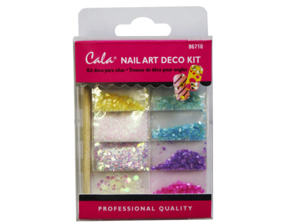 Multi Color Stone NAIL Art Decoration Kit with Glue
