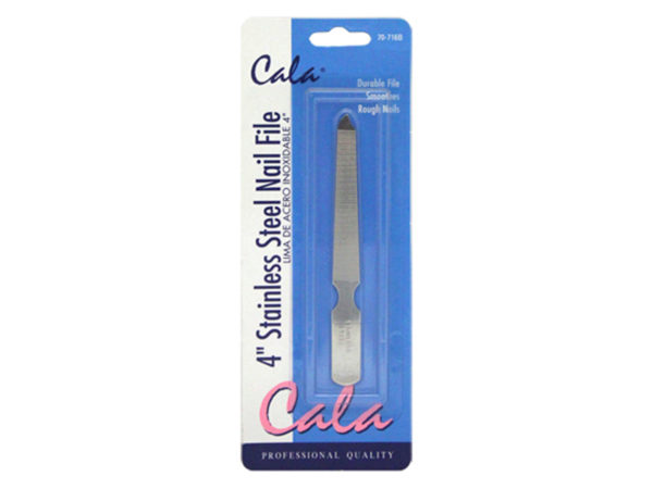 ''Cala 4'''' Stainless Steel NAIL File''