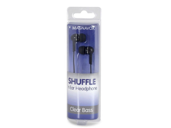 MAGNAVOX Shuffle Black In-Ear Earbuds