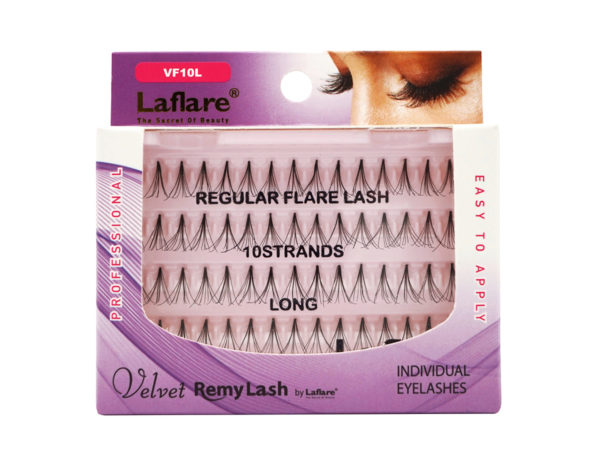 LaFlare VELVET Remy 10 Strand Long Individual Eyelashes