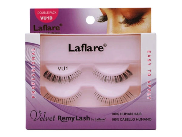 LaFlare VU1D 100% Human HAIR Velvet Remy Double Lower Eyelashes