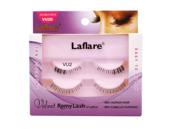 LaFlare VU2D 100% Human Hair VELVET Remy Double Under Lower Eyelashes