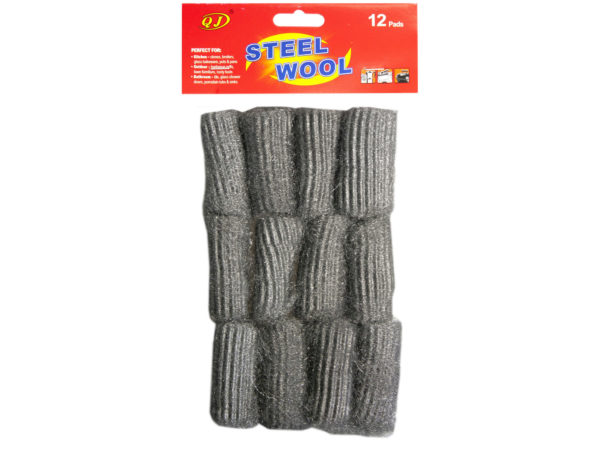 12 Pack Steel Wool Pads