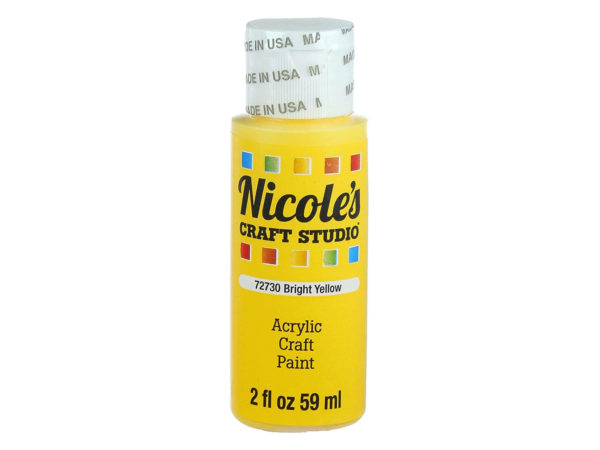 nicoles 2 oz acrylic craft PAINT in burnt yellow