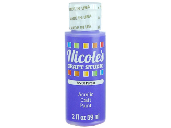 Nicoles 2 Oz Acrylic CRAFT Paint in Purple