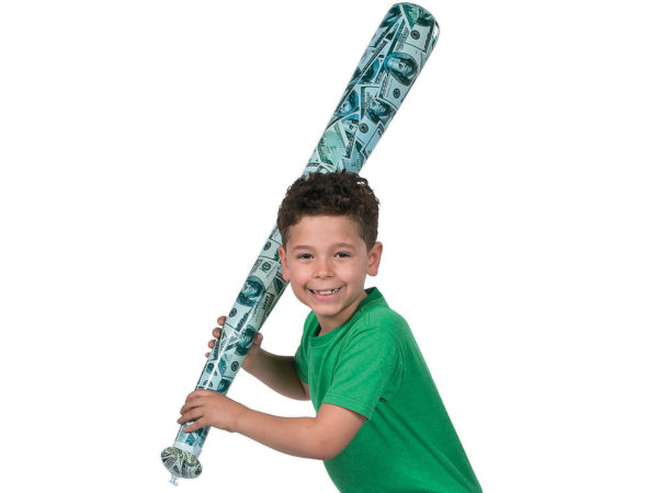 Money Print Inflatable Bat