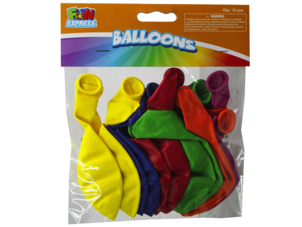 12 pack colorfull BALLOONs