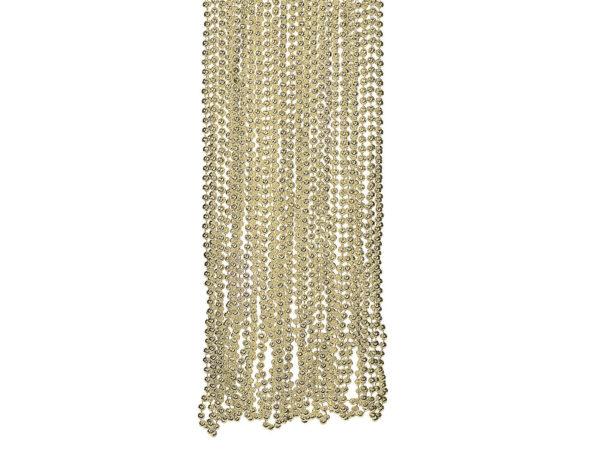 4 Pack Gold Metallic Bead NECKLACEs