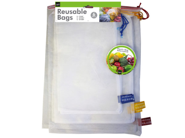 6 pack reusable BAGS