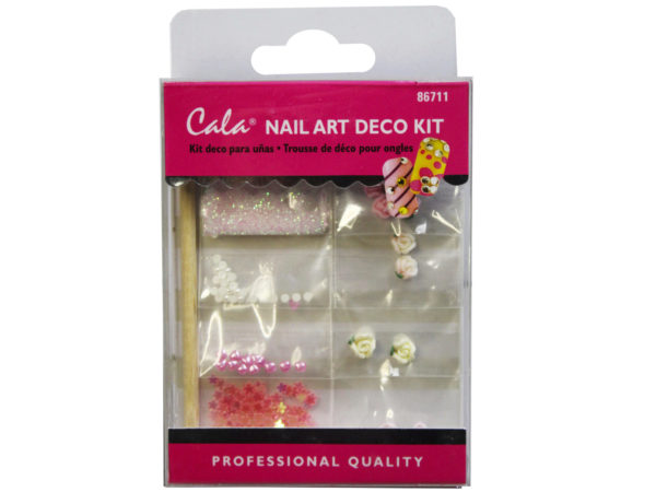 Rose Nail Art Decoration Kit with Glue