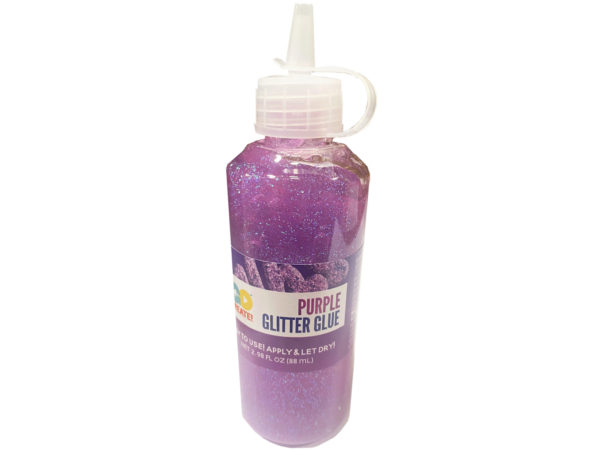 Horizon 2.98oz Lavender Glitter Glue with Squeeze Top