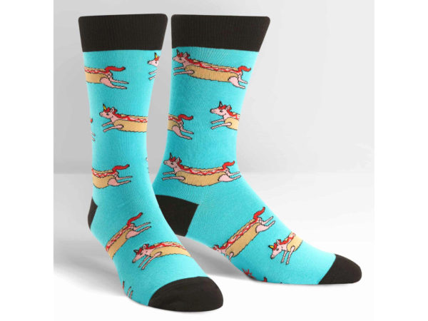 SOCK it to Me Corn Dog Men's Crew SOCKS