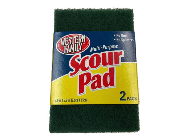 WESTERN Family Two Pack Multi-Purpose Scour Pad