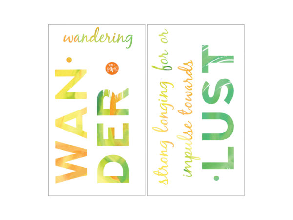 wanderlust quote wall DECAL