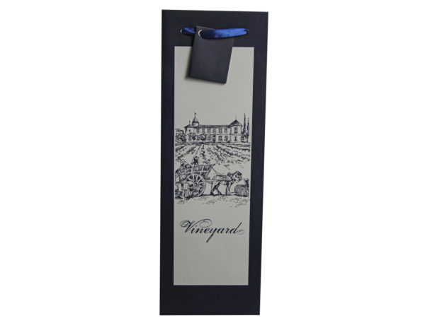 Vineyard Wine Bottle Gift Bag with Gift Note