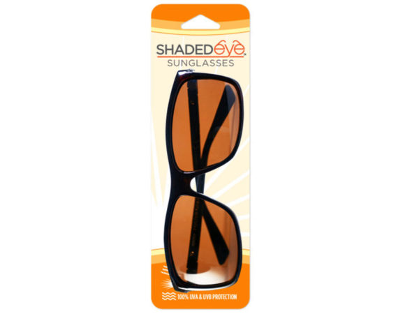 Shaded Eye 100% UV Protection Tortoise SUNGLASSES with Amber Lens
