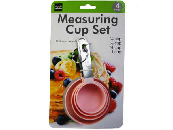 4 Pack Stackable Measuring Cup Spoon Set