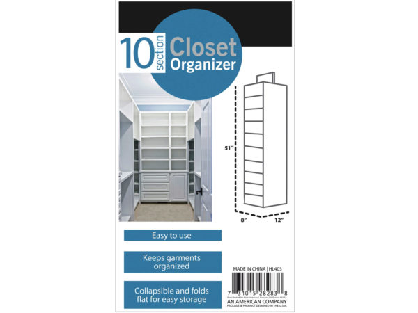 10-Tier Hanging SWEATER Storage Organizer