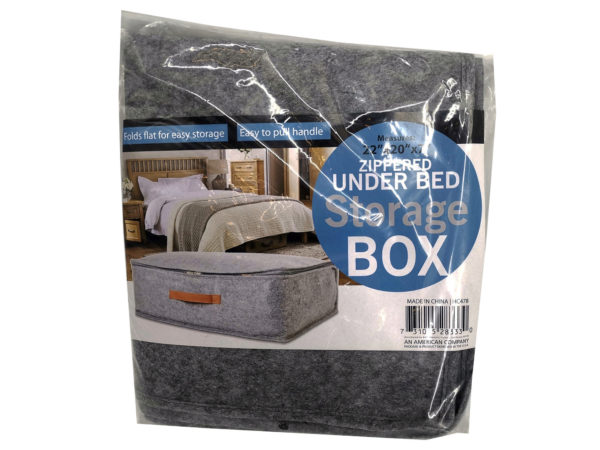 Under-the-Bed Felt Storage Box with Handle